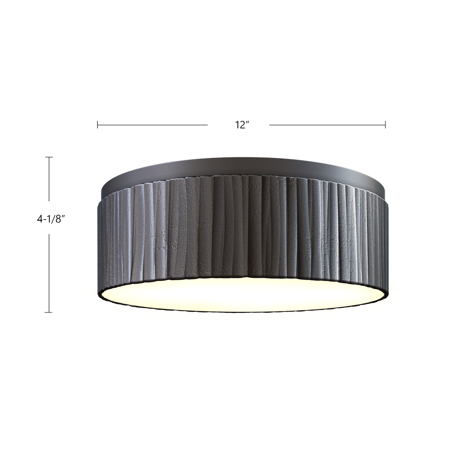 Kensington 12-in Urban Bronze LED Flush Mount