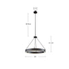Kensington 30-in Urban Bronze LED Pendant