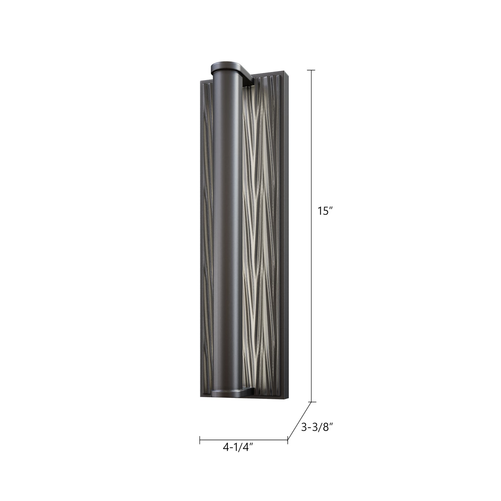 Kensington 15-in Urban Bronze LED Wall/Vanity