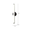 Kensington 30-in Urban Bronze LED Wall/Vanity