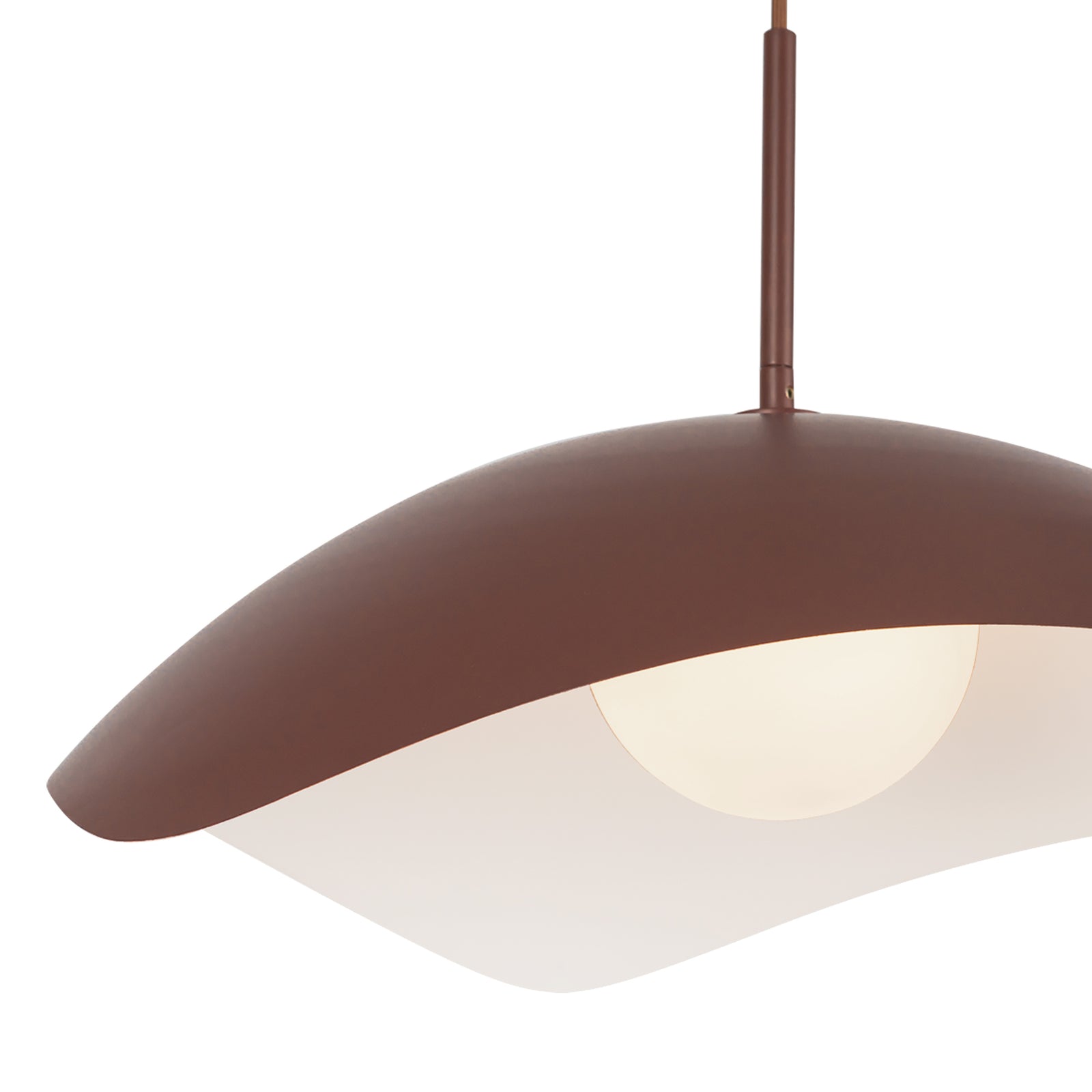 Kirby 22-in Burgundy Socket Pendant