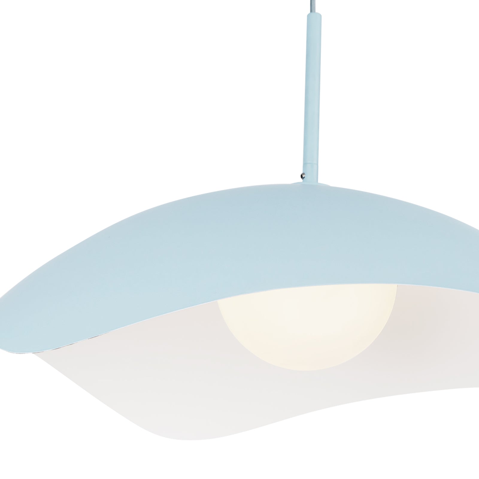 Kirby 22-in Cerulean Socket Pendant