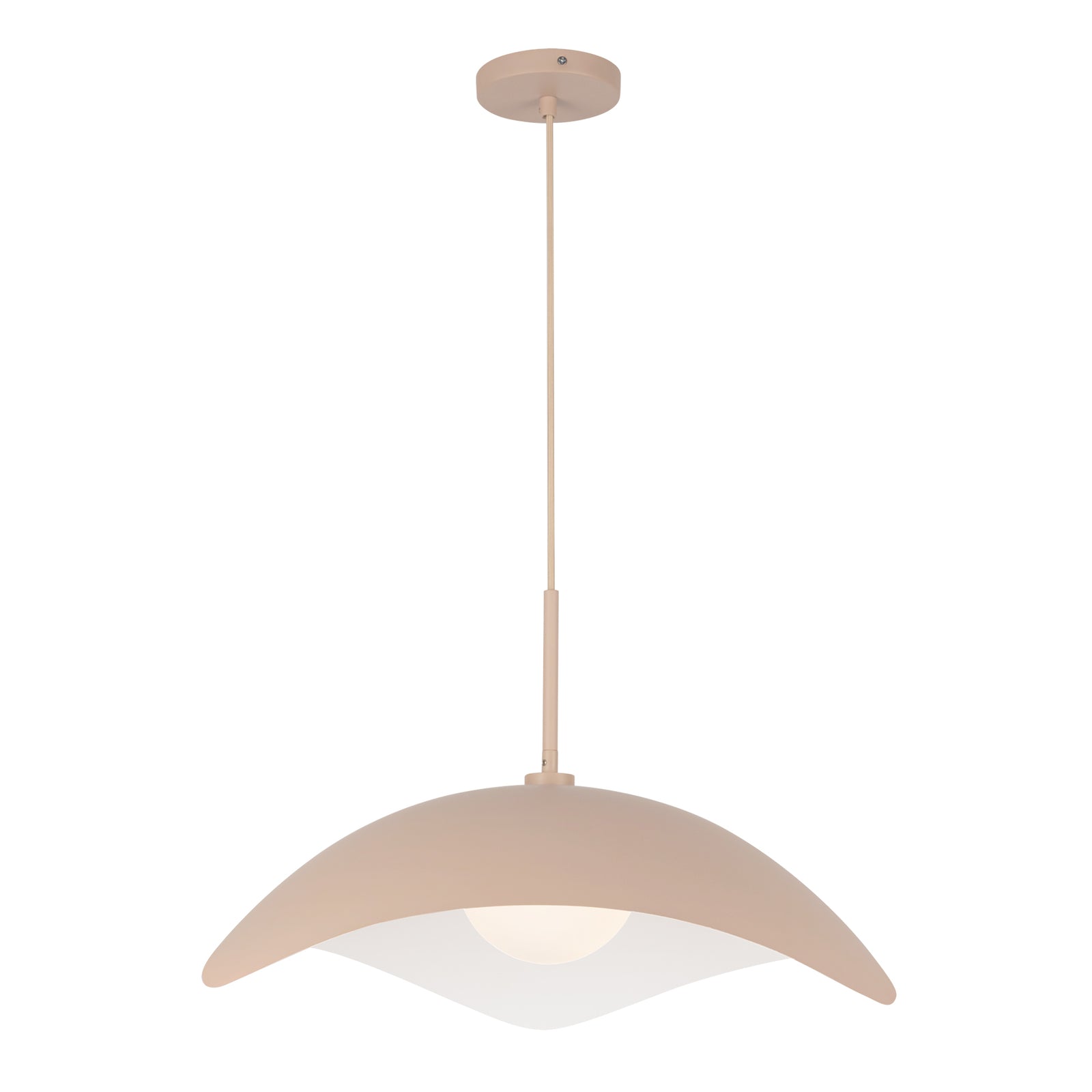 Kirby 22-in Peach Socket Pendant