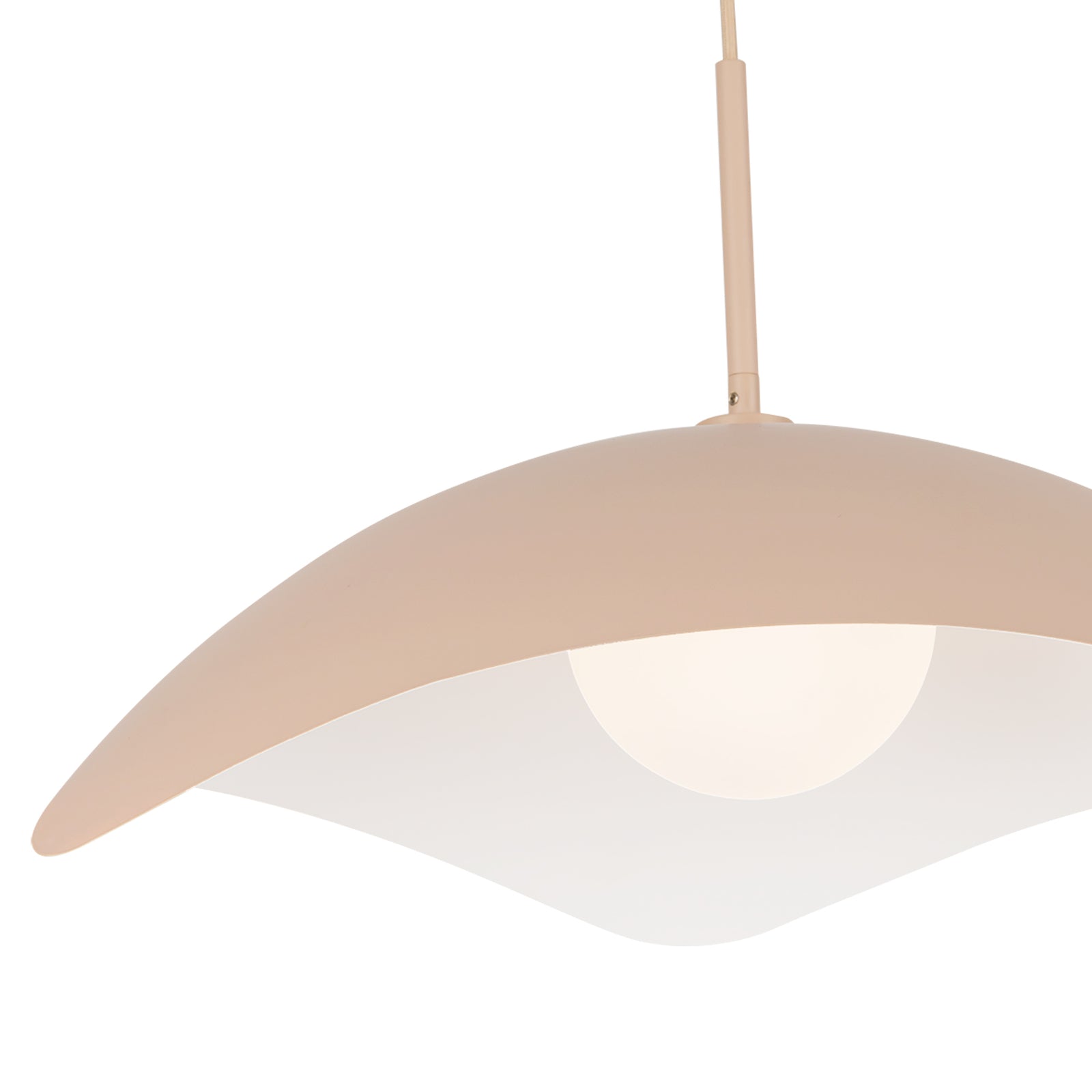 Kirby 22-in Peach Socket Pendant