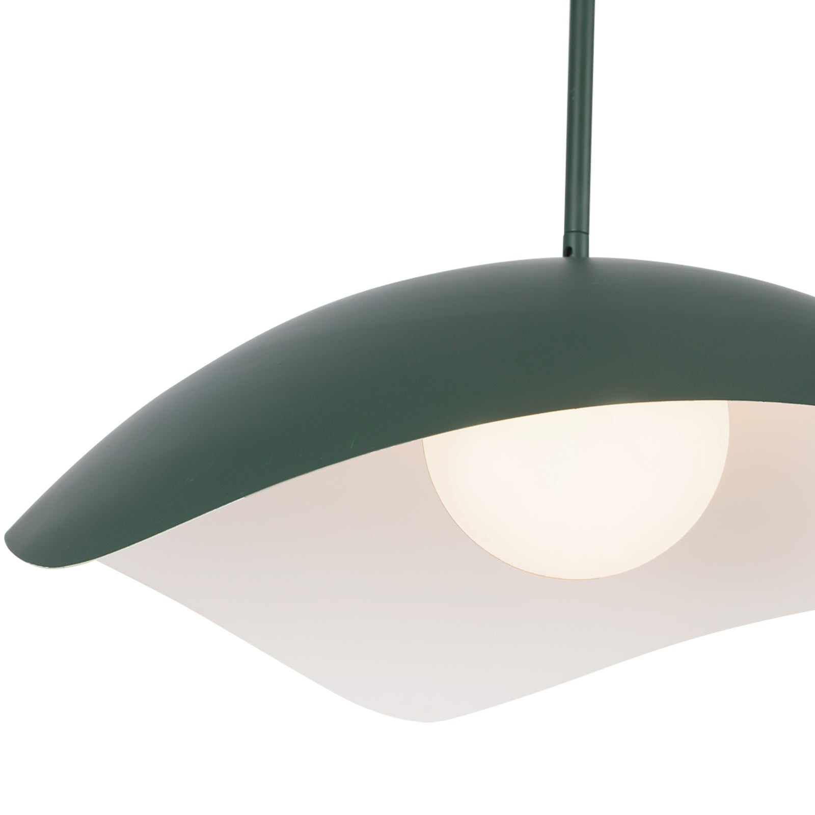 Kirby 22-in Pine Green Socket Pendant