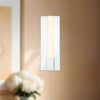 Kismet 14-in Polished Nickel/Alabaster LED Wall/Vanity