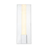 Kismet 14-in Polished Nickel/Alabaster LED Wall/Vanity