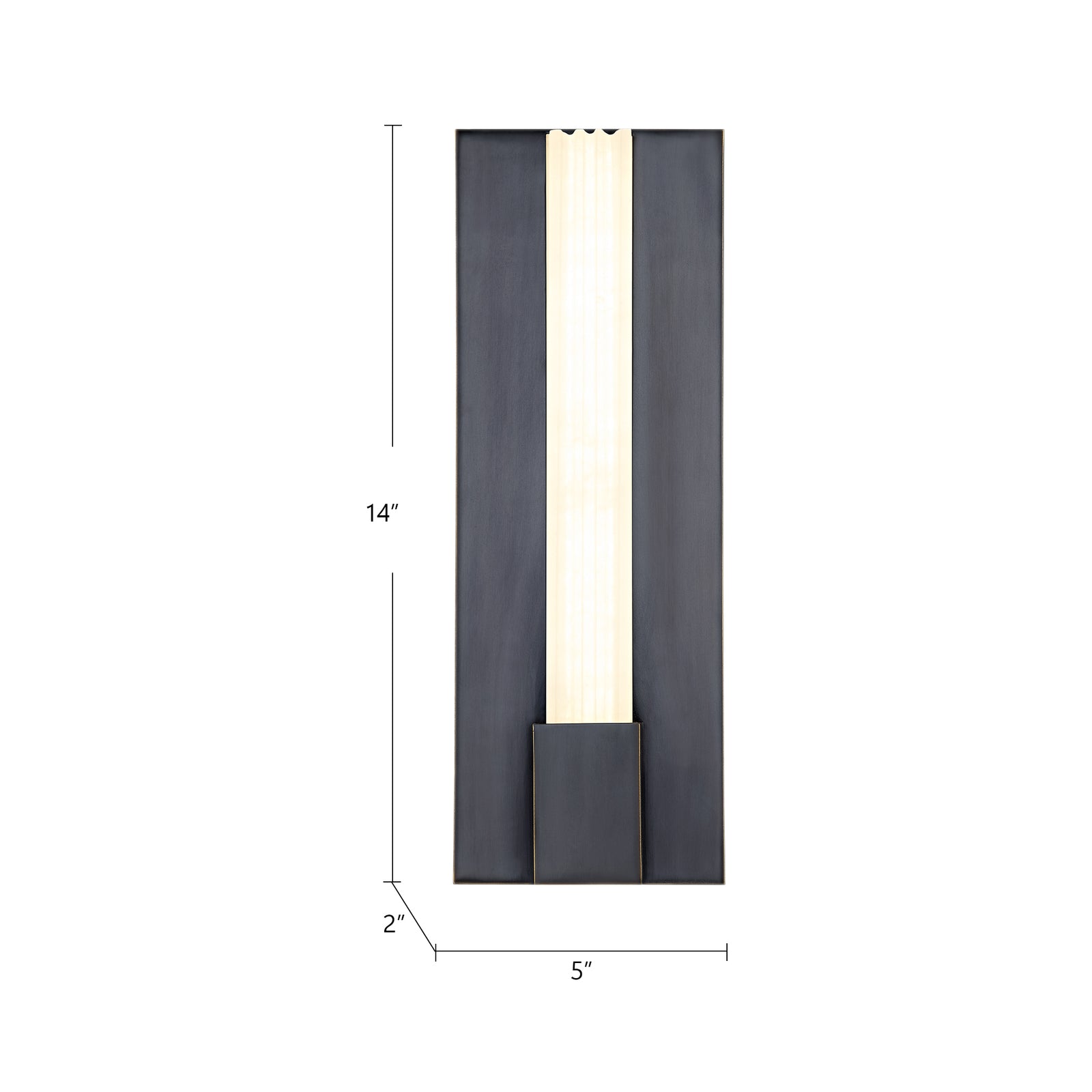 Kismet 14-in Polished Nickel/Alabaster LED Wall/Vanity