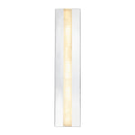 Kismet 23-in Polished Nickel/Alabaster LED Wall/Vanity