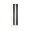 Kismet 23-in Polished Nickel/Alabaster LED Wall/Vanity