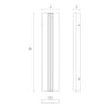 Kismet 23-in Polished Nickel/Alabaster LED Wall/Vanity
