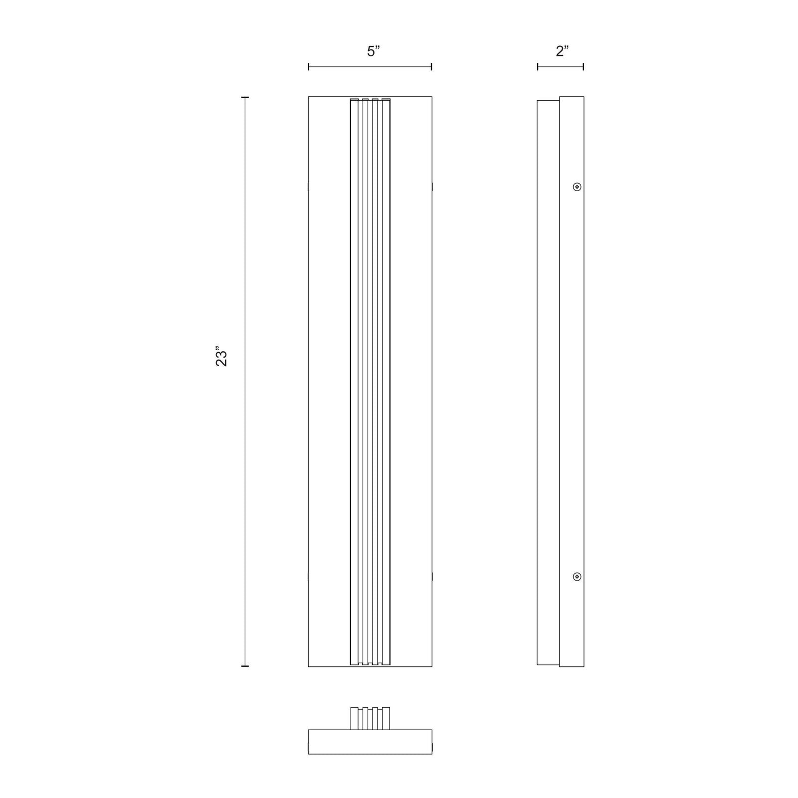 Kismet 23-in Polished Nickel/Alabaster LED Wall/Vanity