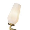 Krysta 35-in Brushed Gold/Opal Glass 6 Lights Chandelier