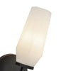 Krysta 10-in Matte Black/Opal Glass 1 Light Wall Vanity