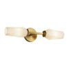 Krysta 20-in Brushed Gold/Opal Glass 2 Lights Wall Vanity