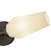 Krysta 20-in Matte Black/Opal Glass 2 Lights Wall Vanity