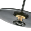 Kyoto 17-in Black/Smoked Glass LED Pendant