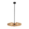 Lanai 25-in Black/Opal Glass LED Chandelier