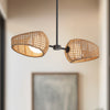Lanai 25-in Black/Opal Glass LED Pendant