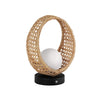 Lanai 10-in Black/Opal Glass LED Table Lamp
