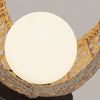 Lanai 10-in Black/Opal Glass LED Table Lamp
