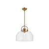 Lancaster 15-in Aged Gold 1 Light Pendant