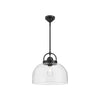 Lancaster 15-in Matte Black 1 Light Pendant