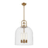 Lancaster 16-in Aged Gold 4 Lights Pendant