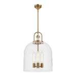 Lancaster 16-in Aged Gold 4 Lights Pendant