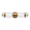 Lancaster 5-in Aged Gold 2 Lights Wall/Vanity