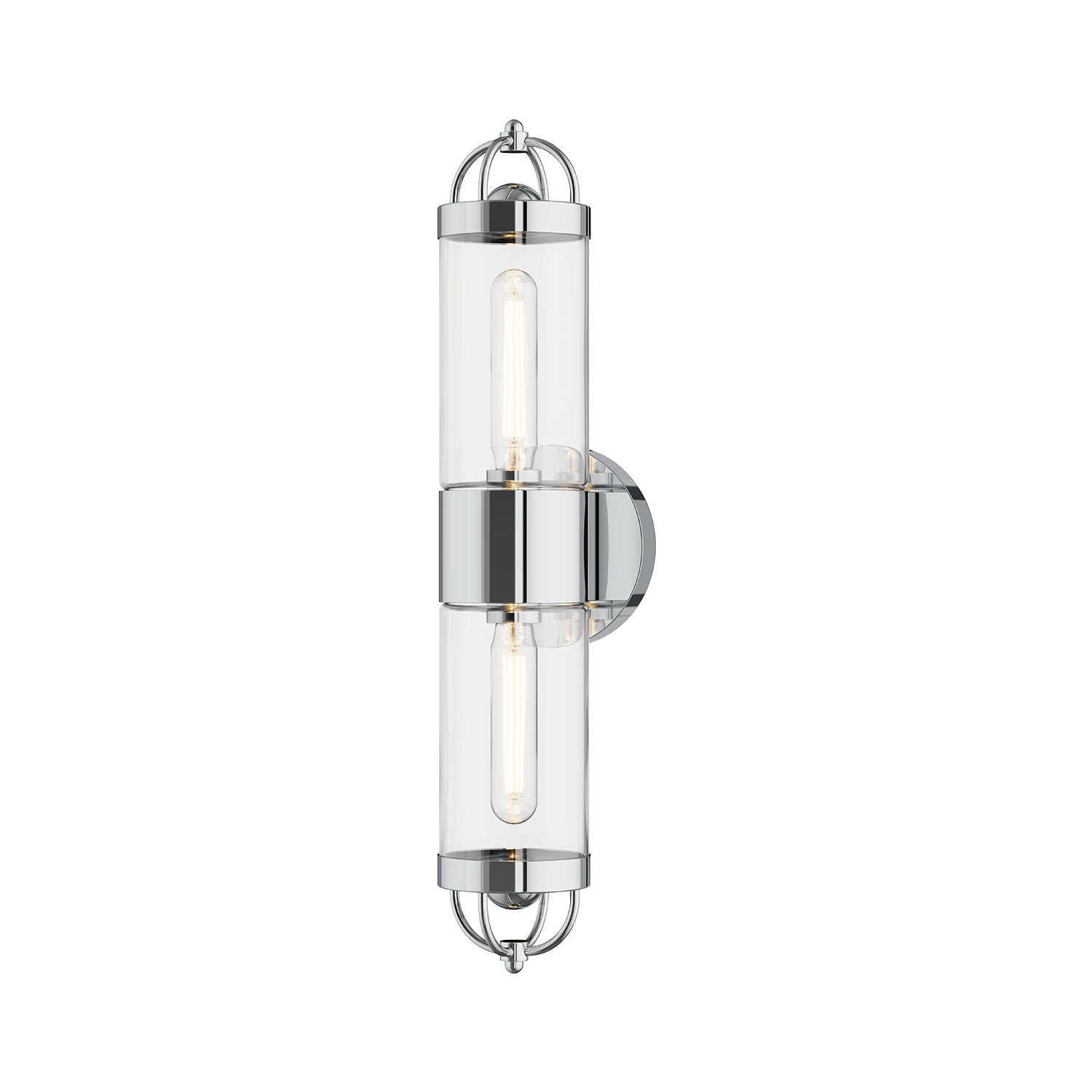 Lancaster 5-in Chrome 2 Lights Wall/Vanity