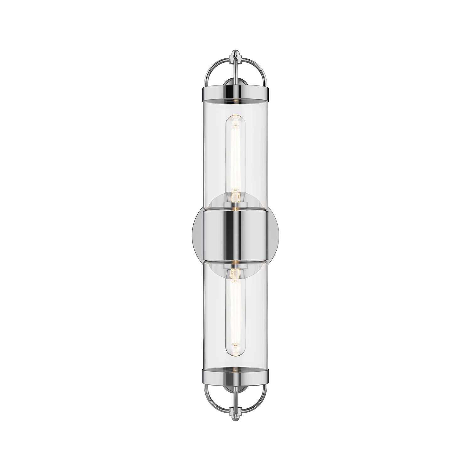 Lancaster 5-in Chrome 2 Lights Wall/Vanity