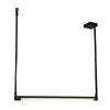 Laurence 41-in Urban Bronze LED Linear Pendant