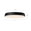 Laval 15-in Aged Gold LED Flush Mount