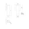 Lorna 9-in (2-in Dia.) 36 Degree Optic Black LED Wall Sconce