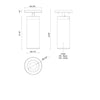 Lorna 9-in (3-in Dia.) 36 Degree Optic White LED Adjustable Ceiling Mount