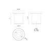 Lorna 4-in (3-in Dia.) 36 Degree Optic Black LED Ceiling Mount