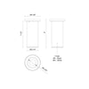 Lorna 8-in (3-in Dia.) 36 Degree Optic White LED Ceiling Mount