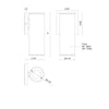 Lorna 9-in (3-in Dia.) 36 Degree Optic Black LED Wall Sconce