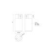 Lorna 10-in (4-in Dia.) 36 Degree Optic White LED Concrete Ceiling Mount