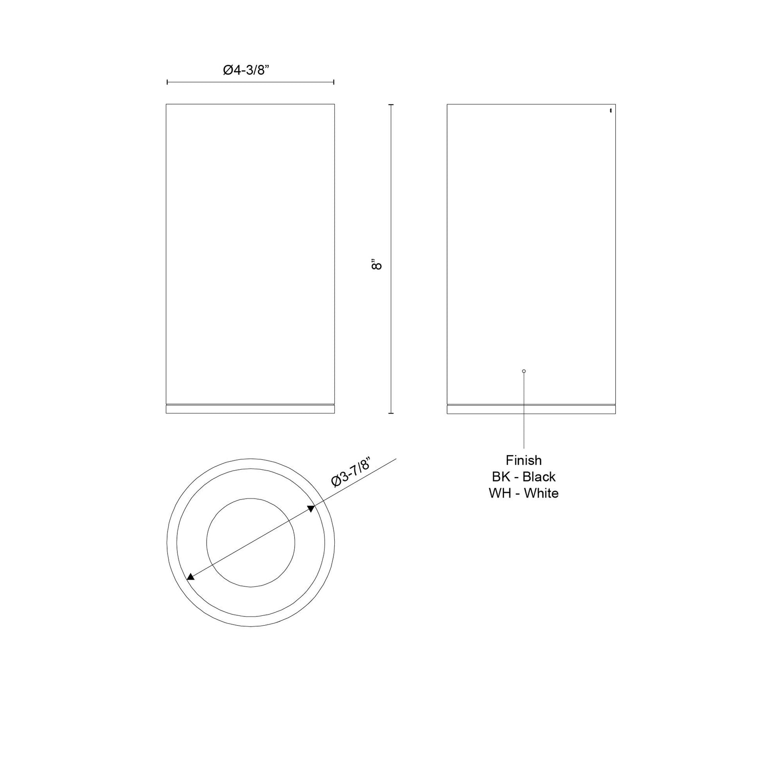 Lorna 8-in (4-in Dia.) 36 Degree Optic White LED Flush Mount