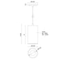 Lorna 8-in (4-in Dia.) 36 Degree Optic White LED Pendant