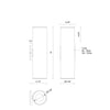 Lorna 16-in (4-in Dia.) 36 Degree Optic White LED Wall Sconce Up/Down Light