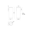 Lorna 12-in (4-in Dia.) 36 Degree Optic White LED Wall Sconce