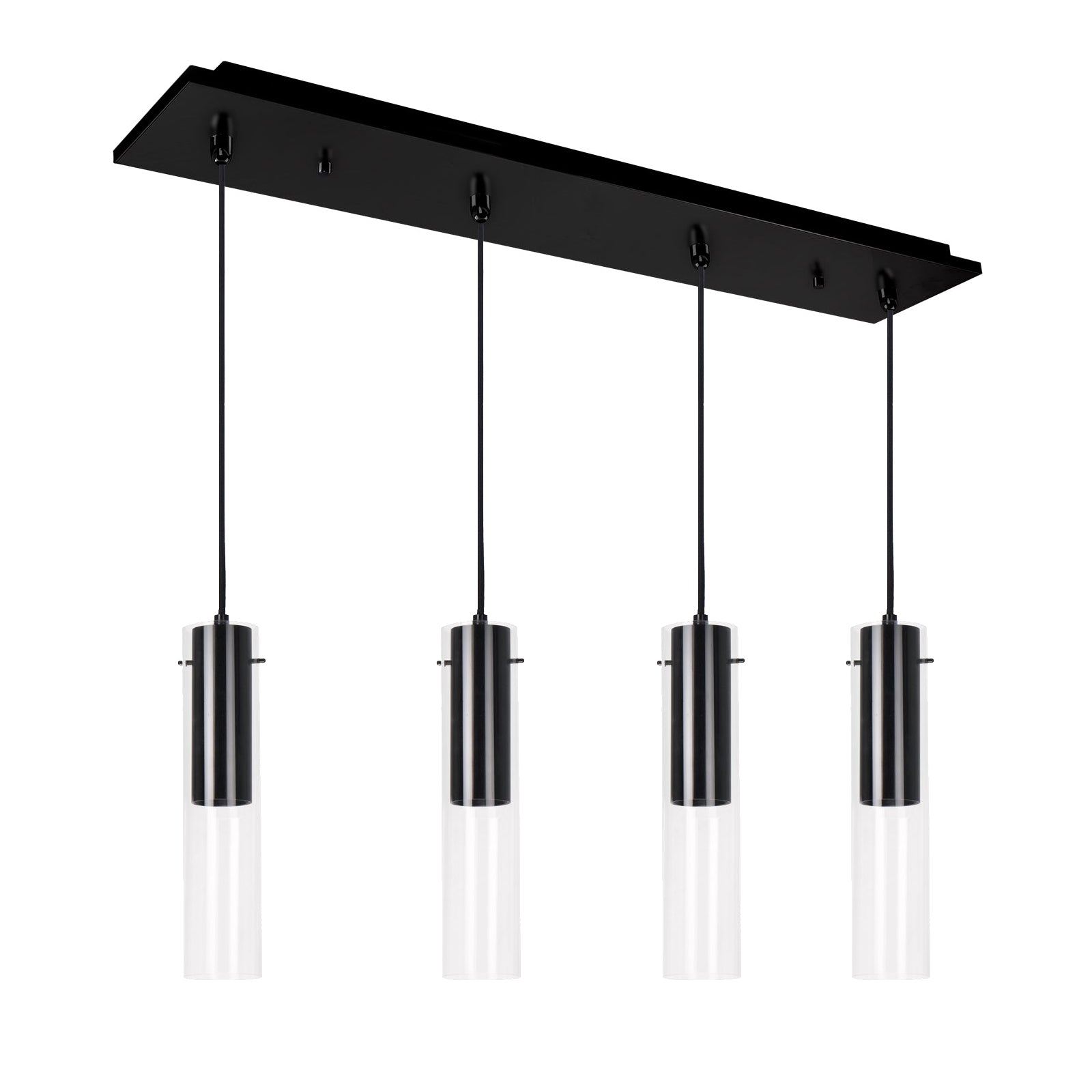 Lena 25-in Black 4-Light Multi Pendant