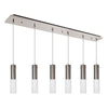 Lena 41-in Brushed Nickel 6-Light Multi Pendant