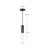 Lena 3-in Brushed Nickel LED Pendant