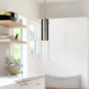 Lena 3-in Brushed Nickel LED Pendant