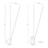 Lever 60-in Black LED Wall Sconce