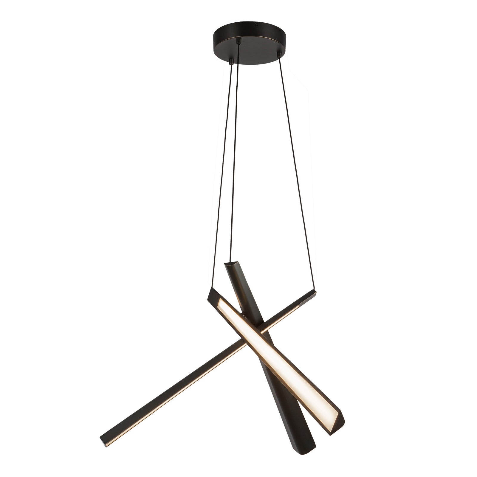 Lex 27-in Urban Bronze LED Chandelier